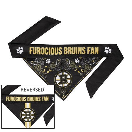 Little Earth Productions Boston Bruins Pet Reversible Paisley Bandana - Medium lep601-bru-3